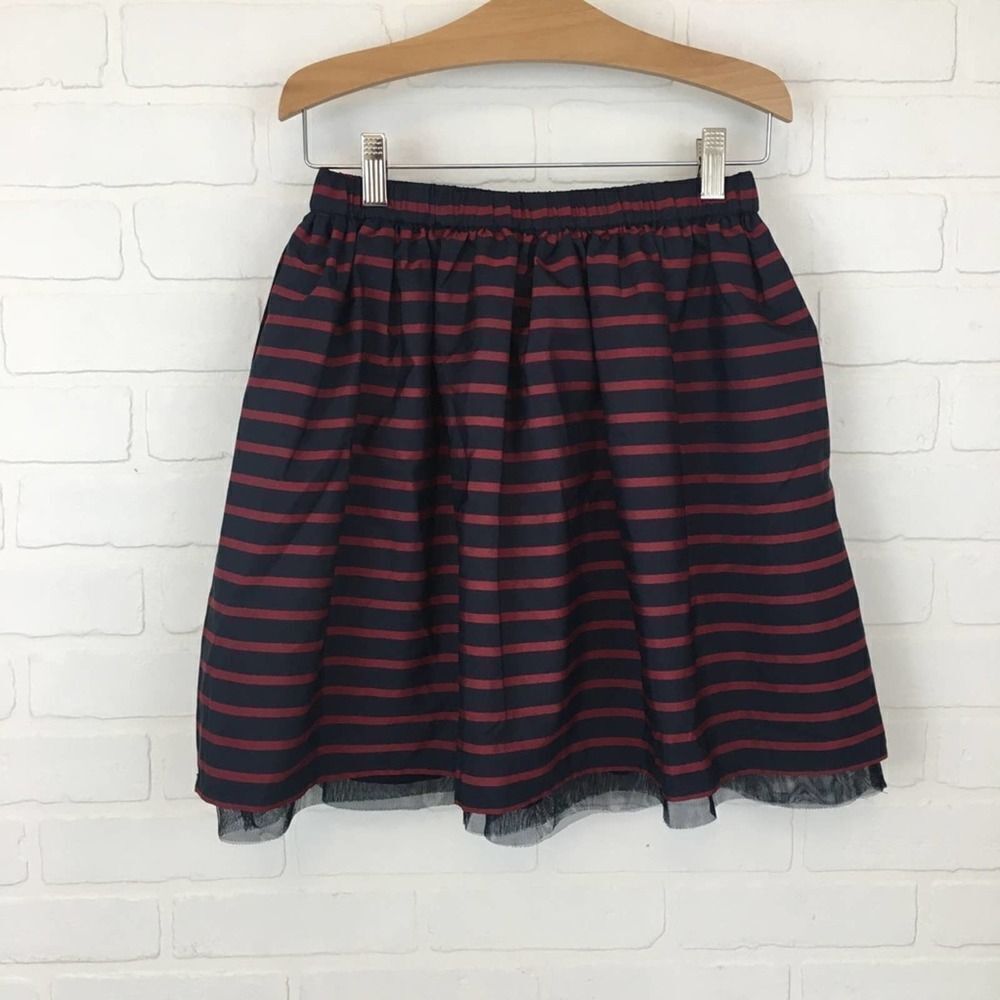 Lands End Kids Striped with Tulle Skirt
